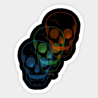 Chromatic Skulls Sticker